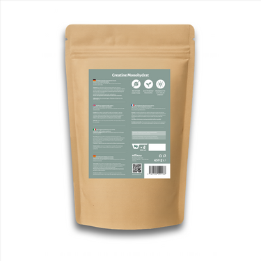 RheinNatur Creatine Monohydrate Powder - 450 g Reines Creatin-Monohydrat
