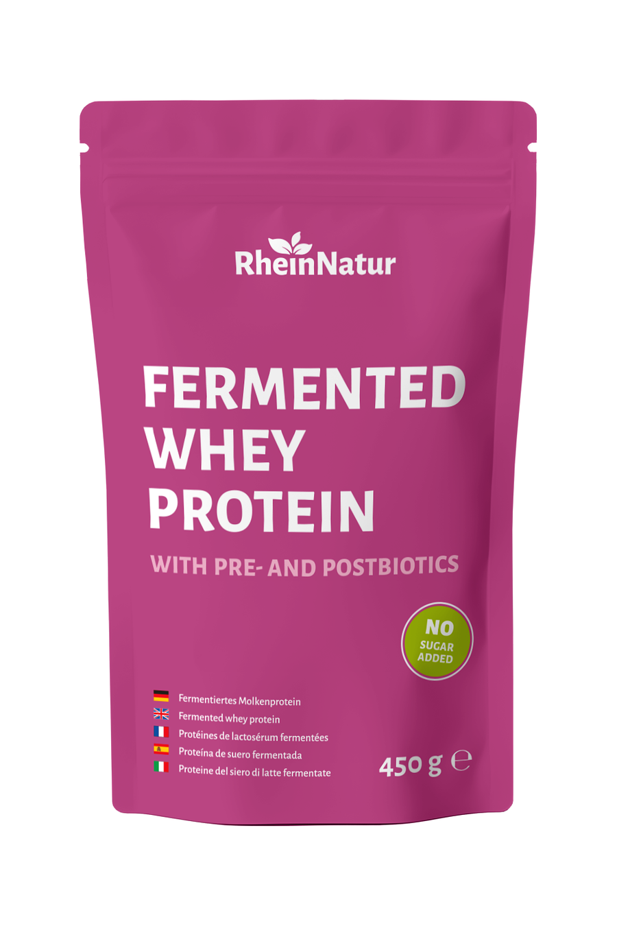 RheinNatur Fermented Whey Protein 450 g | neutral & fermentiert