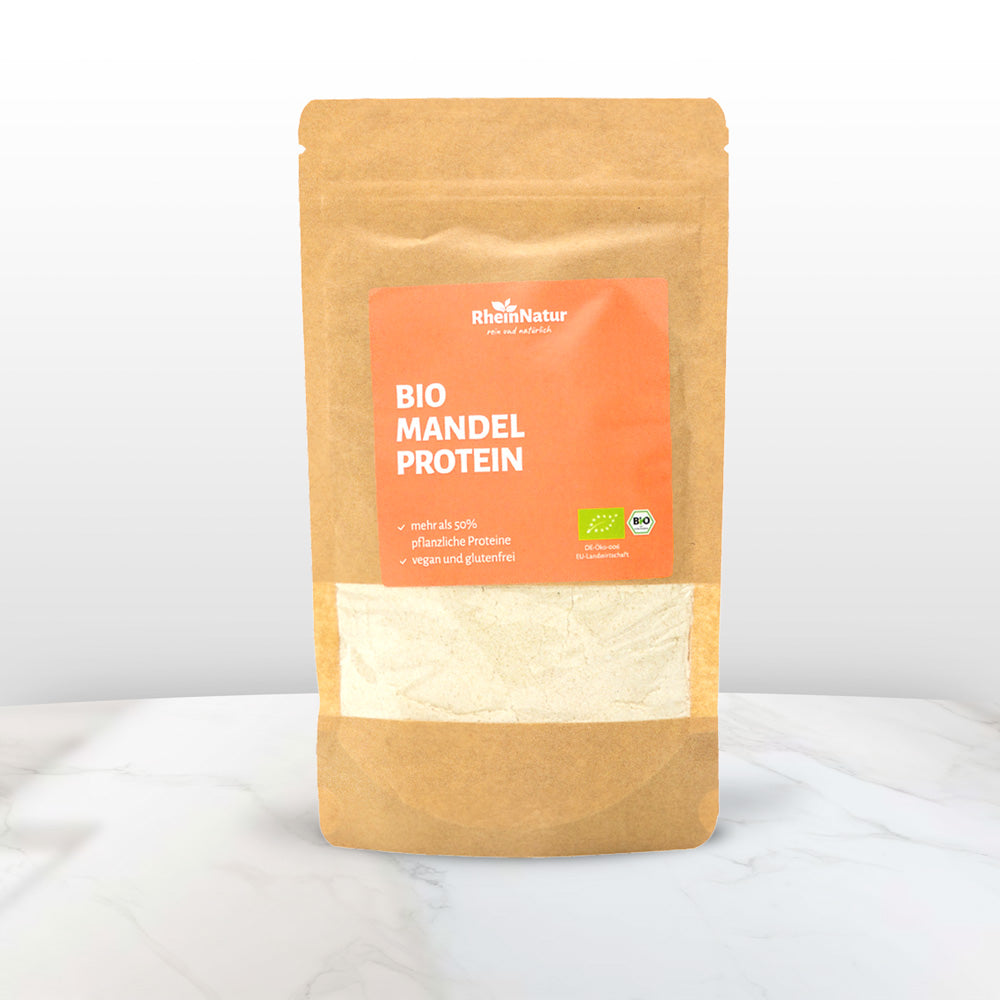 ORGANIC almond protein powder, de-oiled, vegan, gluten-free, low carb, keto | 500g bag