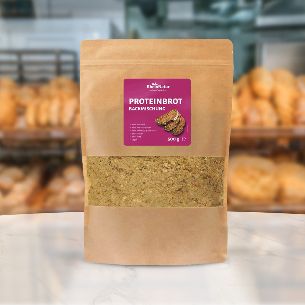 RheinNatur protein bread 500g - vegan, perfect for baking yourself